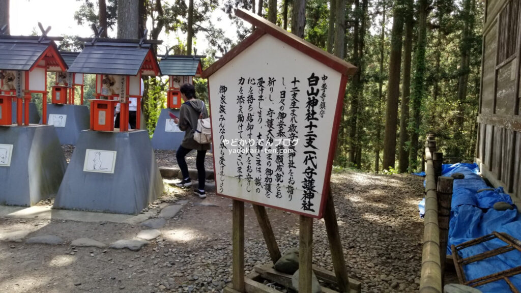 中尊寺白山神社の十二支御堂